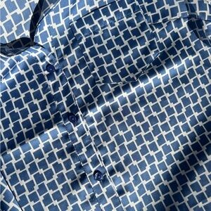 NWT Blue Polyester Dress Top